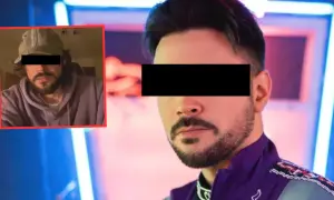 Popularny tiktoker w czapce i bluzie, obok jego twarz w fioletowej kurtce. Czy to powód, dlaczego popularny tiktoker został zablokowany na wszystkich platformach?