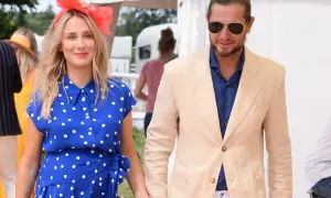 Natalia Klimas z mężem, który jest jej towarzyszem na wydarzeniu.