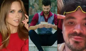 Trzy portrety: kobieta w czerwonym swetrze, mężczyzna w kamizelce trzymający pudełko, mężczyzna w okularach. Czy to powiązane z tym, dlaczego znany aktor zrezygnował z roli w filmie?