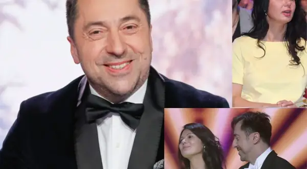 Marcin Miller z żoną. Wiek żony Marcina Millera jest tajemnicą, ale na zdjęciu wygląda na szczęśliwą.