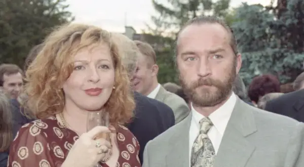 Magda Gessler z pierwszym mężem, Waldemarem Kozerawskim, na przyjęciu.
