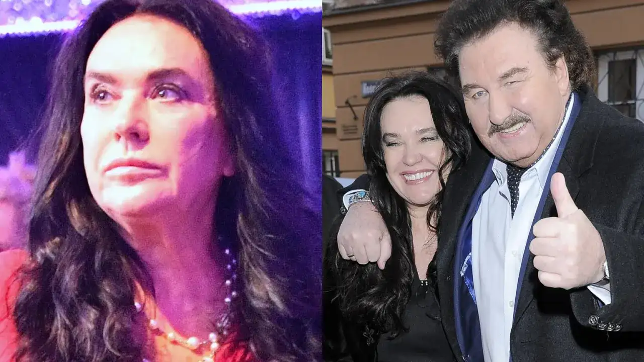 Ewa Krawczyk, żona Krzysztofa Krawczyka, uśmiecha się do zdjęcia. Wiek Ewy Krawczyk to tajemnica.