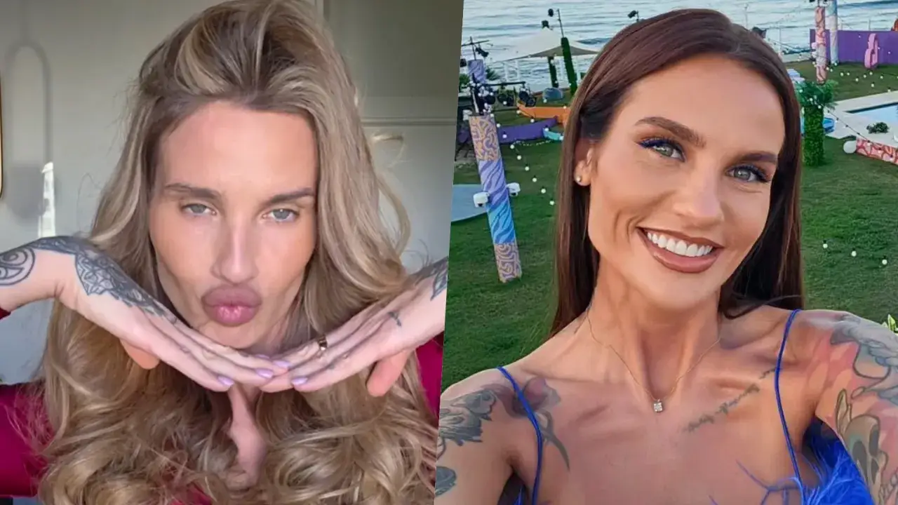 Karolina Gilon, ile lat ma? Dwie wersje jej zdjęć, jedna z zabawną miną, druga uśmiechnięta na tle wakacyjnej scenerii.