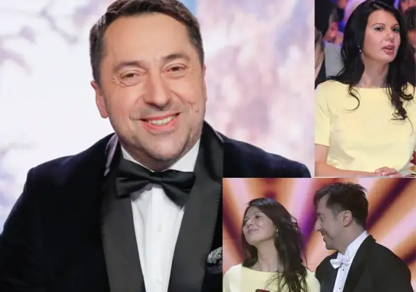 Marcin Miller z żoną. Wiek żony Marcina Millera jest tajemnicą, ale na zdjęciu wygląda na szczęśliwą.