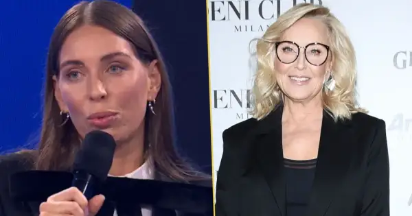 Dwie kobiety, jedna z mikrofonem, druga w okularach, wyjaśniają, dlaczego ikona telewizji zniknęła z mediów na ponad pół roku.